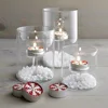 Clear glass candle holder for wedding decoration table lamp vintage votive candle holder glass