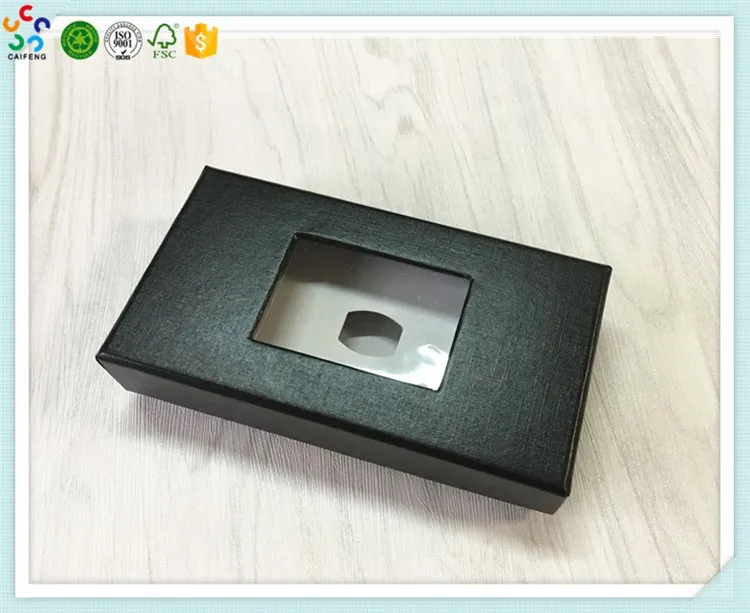 black custom cardboard bow tie necktie gift boxes packaging