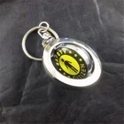 Custom Printing Epoxy Spinning Coin 3D Revolving Keychain