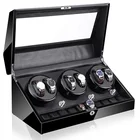Wooden watch winder box pocket watch box with LED