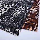 2019 custom velvet fashion microfiber print on polyester velboa fabric