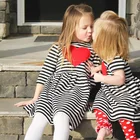 Baby Cotton Cotton Baby Clothes Cotton Long Sleeves Or Short Sleeves For Twin Girls Dress Children Activity Set