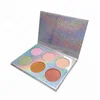 Private label 6 colors pressed shimmer face highlighter