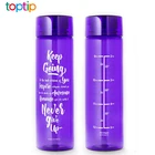 32 oz Tritan Fitness Sports Water Bottle with Time Marker