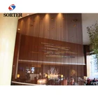 Fireproof metal mesh Restaurant Partition Curtain