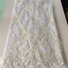 high quality french lace wedding dress fabric with normal cord lace beaded embroidery bridal laces fabrics