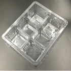Blister Plastic Food Tray Compartments New Design Disposable Clear Plastic Blister Food Tray with 6 Compartments