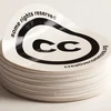 High Quality Waterproof plastic pvc die cut logo custom bumper vinyl sticker