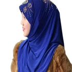 Handmade Beaded Malaysia Turban Muslim Women Instant Hijab