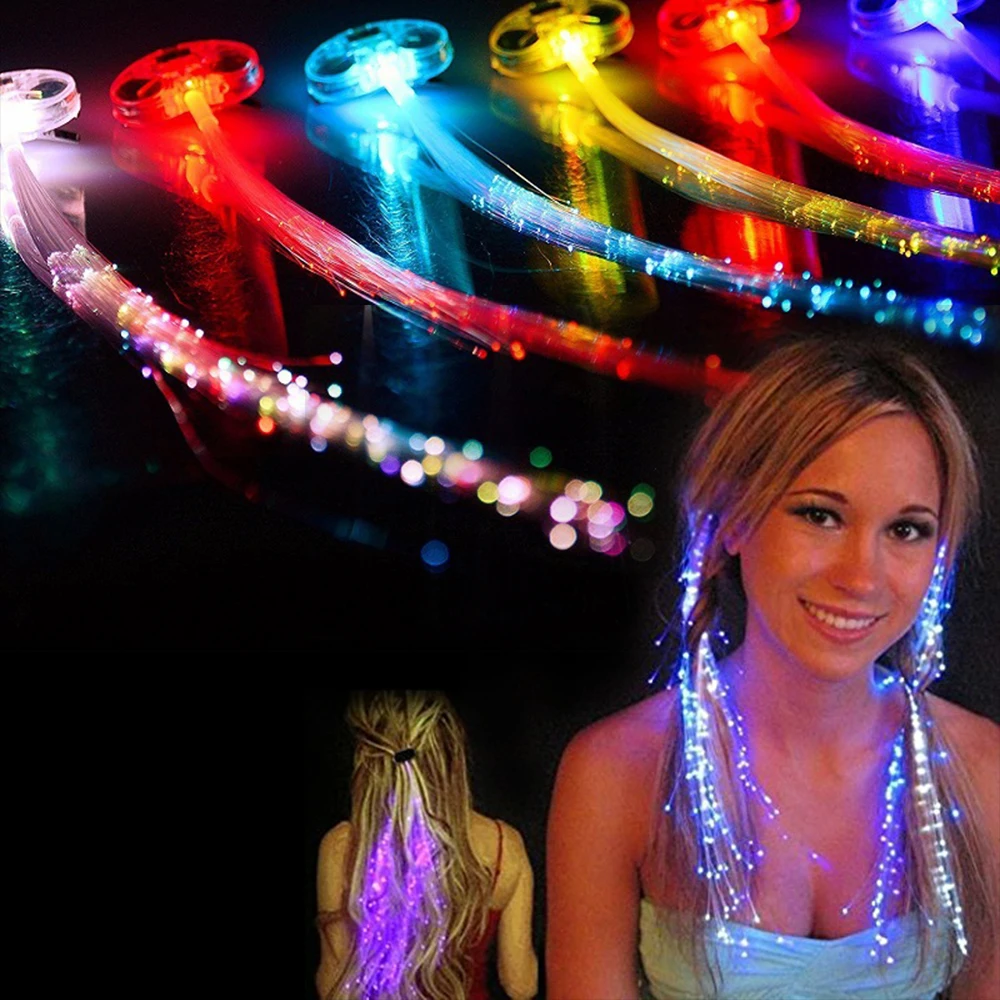 Cool Light Up Braids Crown Noodle Headband Led Flashing Blinking