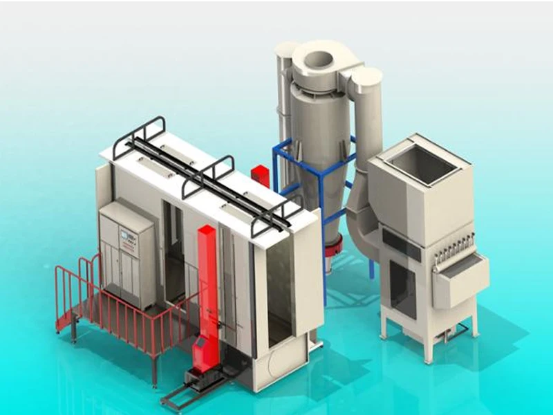 details powder coating spray booth b
