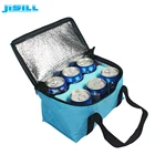 HDPE hard plastic double wave shape can hold 6 bottle beer cooler ice pack cooler for outdoor picnic
