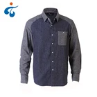 Custom oem high quality soft yarn dyed flannel new model man shirt