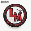 Custom your own embroidery brand name logo patch for apparel trim