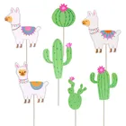 7PCS Llama Party Supplies Paper photo booth Prop For Party favor