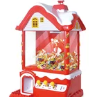 B/O candy grabber machine toy christmas style with christmas music for kid's christmas gift