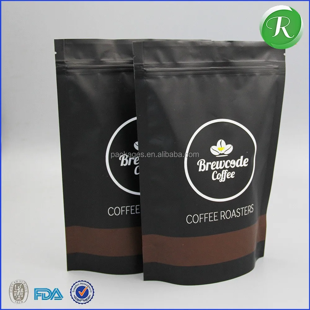 Square Bottom Flat Bottom Coffee Bag Wholesale G G Kraft Paper