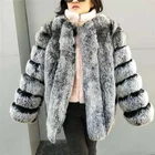 ALICEFUR Women fashion winter frost real fox fur coat dyed fox fur jacket for sale