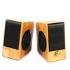 Bamboo Wooden Design speaker,USB Charger Compliant for Computer Cellphone speaker, Laptops with HD Sound and Bass Mini Speakers