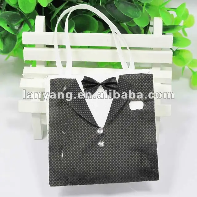 groom tuxedo wedding party favor bag great for wedding favors