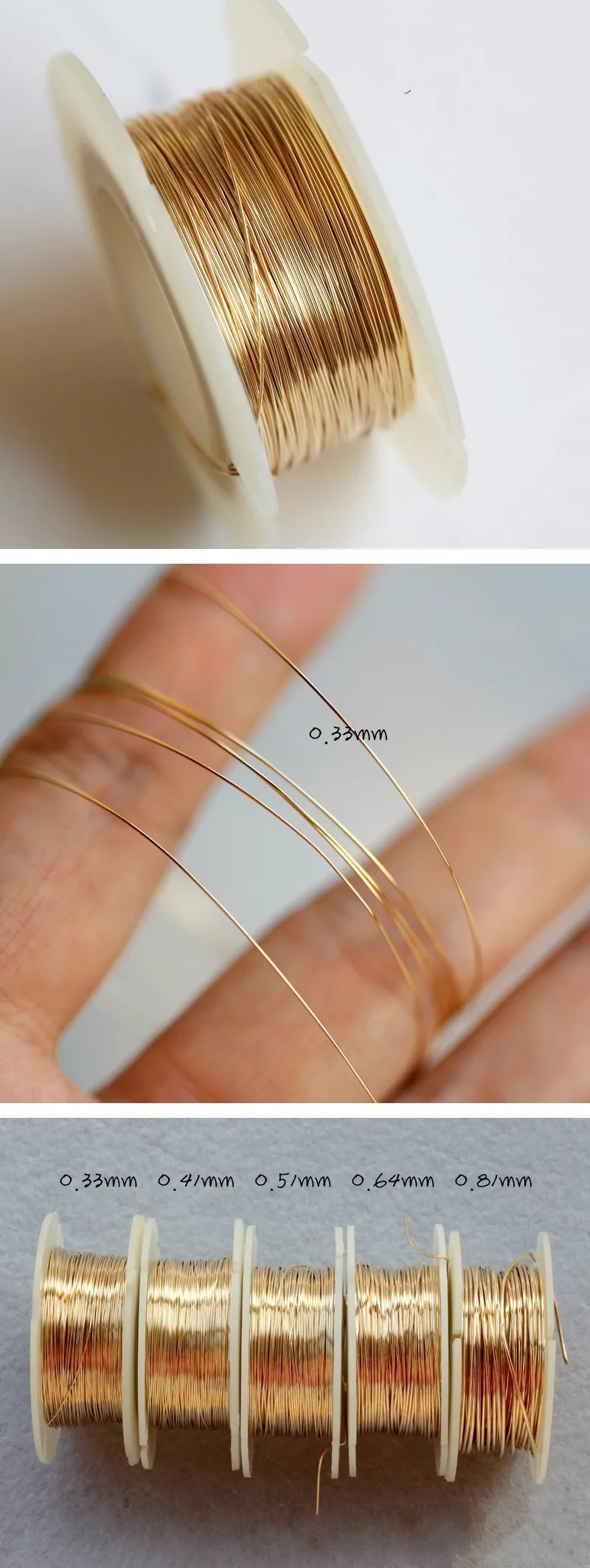 Hot Sale Good Quality Jewelry Wire Gold Filled Semi Hard Wire 14k Gold