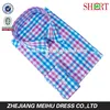 2018 multicolor Customized plaid Embroidered casual dress shirt for men
