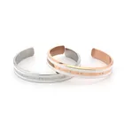 2019 new arrivals for D W Watch jewelry 316L stainless steel bangle C shape classic bracelet