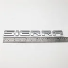 Chrome ABS Sierra Letter Car Trunk 3D Custom Writing Sticker Badge Emblem
