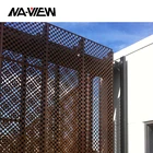 Exterior Wall Panels Metal Facade Cladding with Laser Cut Screen