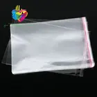 Custom printing self adhesive poly opp clothing packaging bag