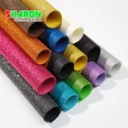 Wholesale Non-woven backing fine glitter PU leather for Shoes