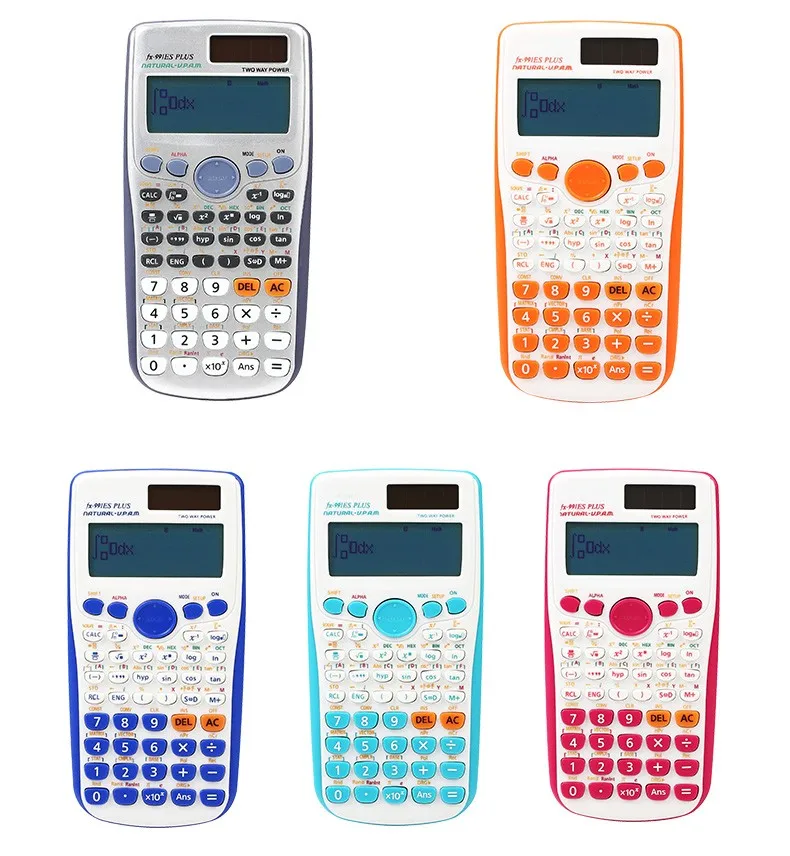 991es أدوات قرطاسية للمكاتب أسماء على الانترنت متكاملة متعددة اللون الرقمية آلة حاسبة علمية
