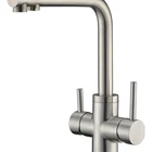 Factory Direct Sale sus 304 Stainless Steel 3 way kitchen sink faucet for drinking water supply