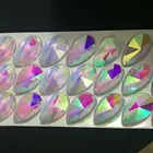 Asfour Crystal AB Teardrop Chandelier Almond ornements Feng Shui Crafts Light Parts