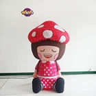 Customized inflatable girl cartoon giant inflatable girl