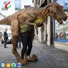 Amusement Handmade Realistic Walking With Costume Dinosaur