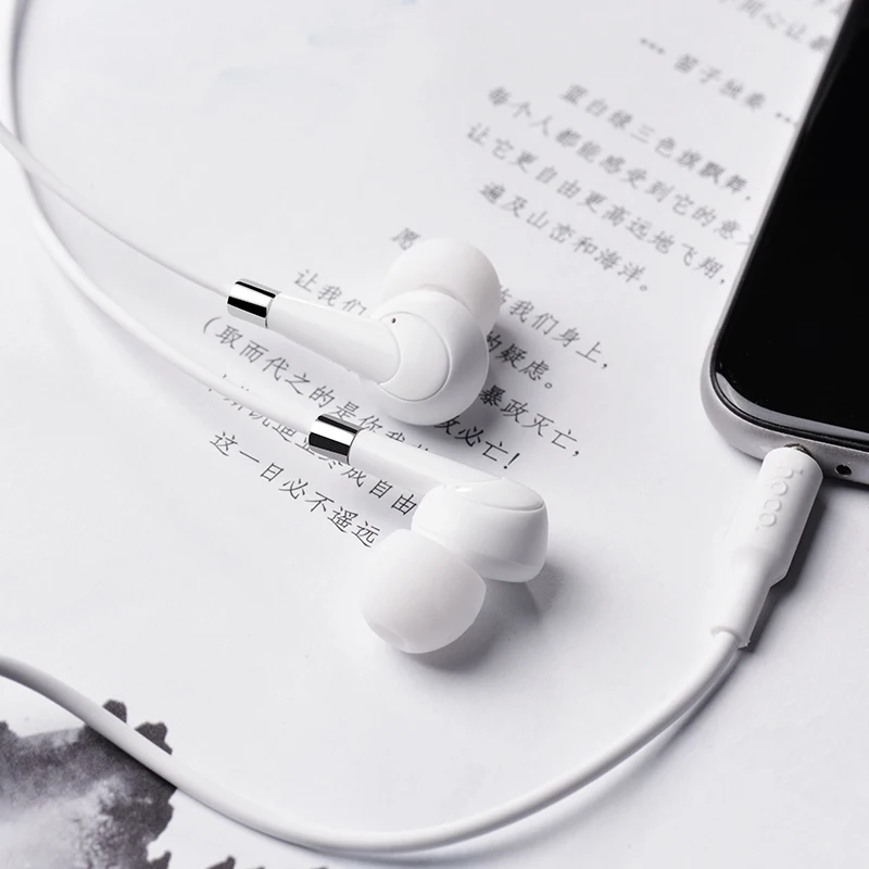 HOCO M58 1.2M 3.5mm Universal Mobile Wired Ear phone - ANKUX.COM