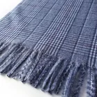 Fashion custom design colorful solid plaid cashmere wool scarf personalized scarf voile cotton scarf