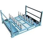 Automobile exhaust tail drum turnover box metal euro sheet pallet frame cage