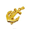 Worldwide fashion Jewelry for men boat anchor 24 carat gold jewelry pendant designs