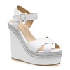 WETKISS Wholesale Cheap In Stock Shoes Wedding Bridal Shoes White Sandals High Platform Sandals Wedge Sandals