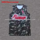 Camo basketball jersey sublimation basketball uniform