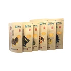Custom logo printing kraft paper bag standing up pouch