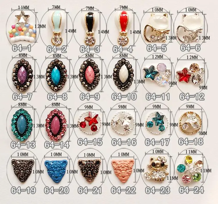 New rhinestone popular 3d shiny alloy metal crystal glitter rhinestone