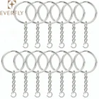 Wholesale split key ring with chain metal key chain