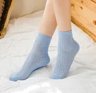 2019 New cotton fashion women lovely fishnet mesh spring ankle socks
