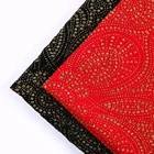 Red shiny velvet fabric price per meter with rhinestones for bangladesh clothing