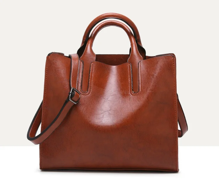 MJ Women Shoulder Bag PU Leather Women's Hot Sale Handbag Tote Bag Leather Crossbody Messenger Bags for Girls Solid Big Capacity (17)