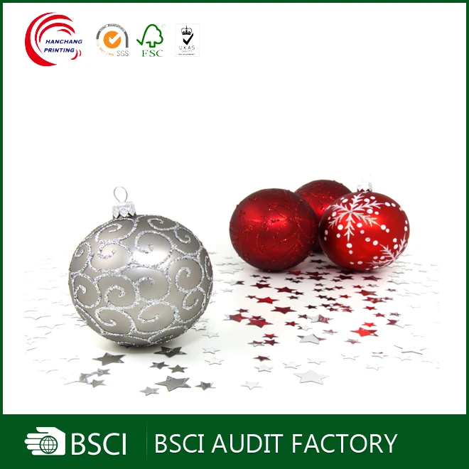 custom fashion elegant christmas baubles