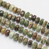 Natural Wheel Shape Faceted Peridot Beads Stand Organic Gemstone Full strand 16 inch